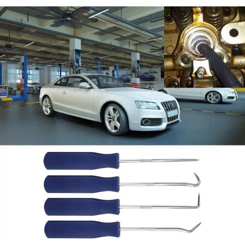 4pcs Car Pick and Hook Set Car Oil Seal Hook O-Ring Seal Remover Pick Set Car Repair Tool