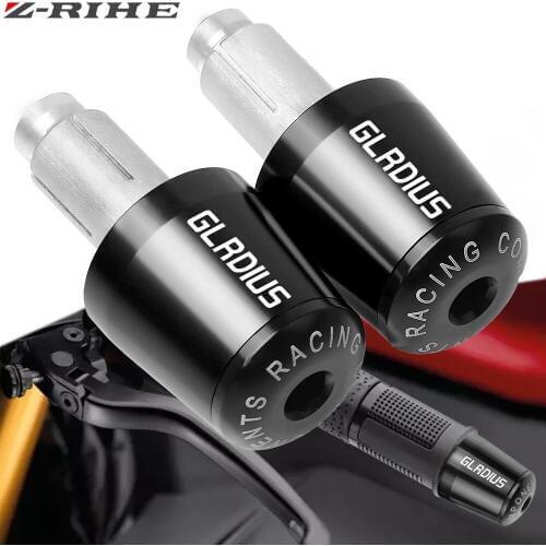 For Suzuki SFV650 GLADIUS 2009-2015 2010 2011 2012 2013 Motorcycle Accessories 7/8" 22MM Handlebar Hand Grips Handle Bar End Cap