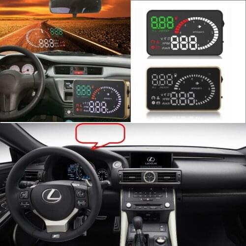 Car HUD Head Up Display For Lexus IS250/RX330/CT200H/GX470/GS300/RX350 Head-up Display Safe Screen Projector Car Electroinc