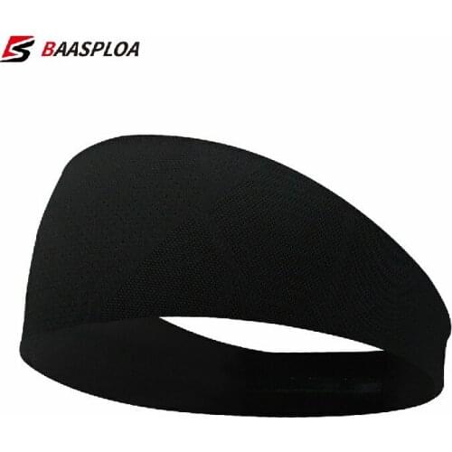 Baasploa 2021 Men Sweatband Headband Elastic Women Yoga Running hair band Outdoor Sport Headwrap Fitness Headwear Accessories