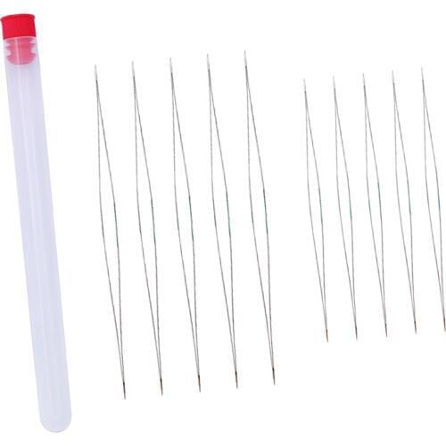10Pcs Big Eye Beading Needle Seed Beads Needle Jewelry Making 115mm 76mm