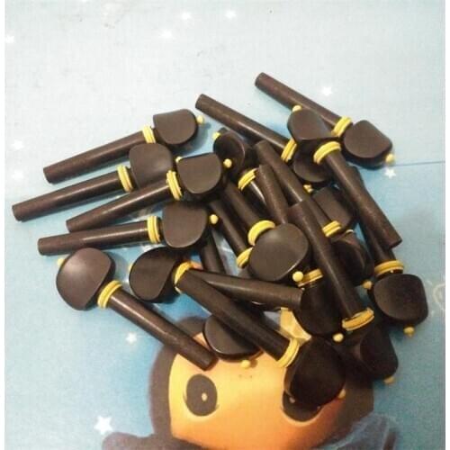 20 Pcs (5 sets) Ebony Pegs 4/4 Violin Pegs Wholesale Violin Fittings Parts Accesorries Free Shipping