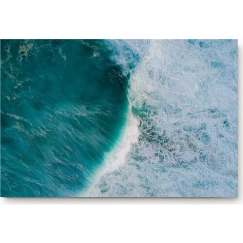 Summer Blue Ocean Waves Living Room Doormat Home Environmental Protection Bathroom Door Non-slip Floor Mat
