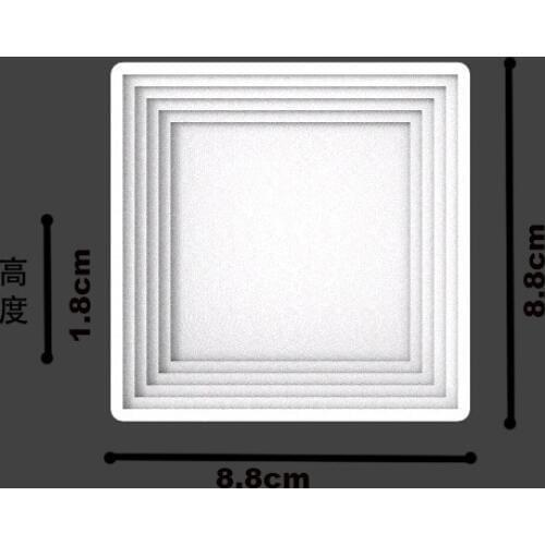 Square Clear-faced Concrete Desktop Placement Pallet mold handmade flowerpot tray maker DIY cement silicone molds