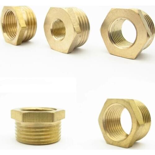 M10 M14 M20 Metric Male To Female Thread Brass Bushing Reducer Pipe Fitting Coupler Connector