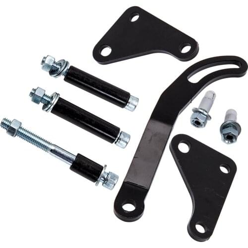 SBC Black Power Steering Pump Mounting Bracket SWP LWP Saginaw for Chevy 350 GM