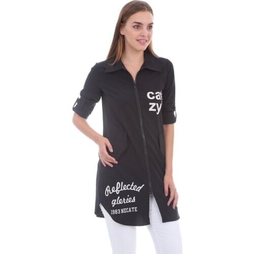 Zipper Tunik 2021 Summer Spring Muslim Clothing Women 'S Scarves Islamic Hijab For Muslim Women Tunik