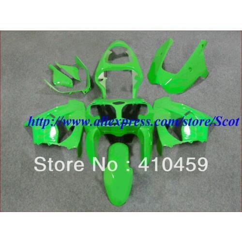 Motorcycle Injection Mold for KAWASAKI Ninja ZX9R 00 01 ZX 9R 2000 2001 ZX-9R 00-01 zx9r 00 01 Green Fairings set+gifts KH10