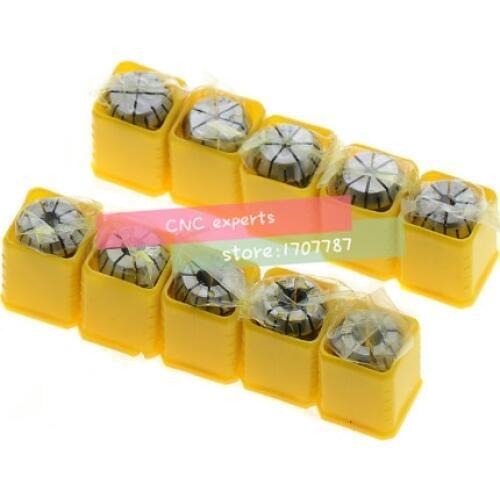 10pcs/set ER20 Precision Spring Collet Set CNC Milling Lathe Tool ER20 Spring Collet Chuck size:3,1/8,4,5,6,1/4,8,10,12,1/2mm