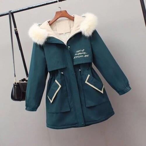 New Womens Cotton Coat Jacket Women Plus Fleece Thicken Warm Hooded Slim Outwear Female Casual Parka Plus Size 4XL Overcoat Top