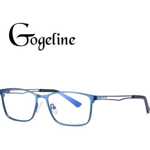 Anti Blue Light Computer Glasses Men Women Spectacle Frame Gaming Eyewear for Male Radiation-Resistant Clear UV400 Metal Glasses