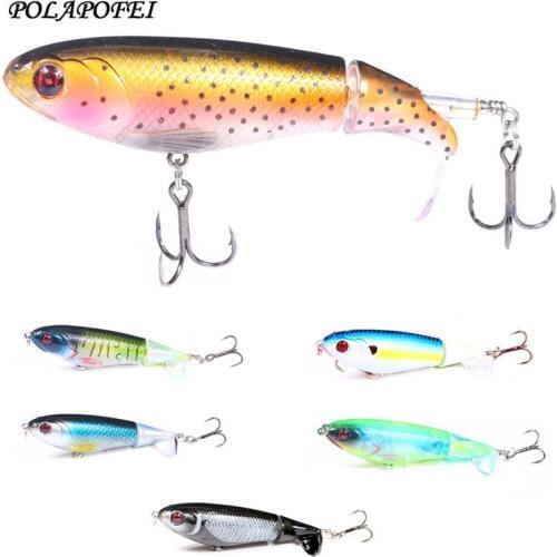 POLAPOFEI Fishing Lure Fish Bait Wobbler 9.5cm 17g Crankbait Black Minnow Artificial Bait Kosadaka Fish Tackle Accessories D23