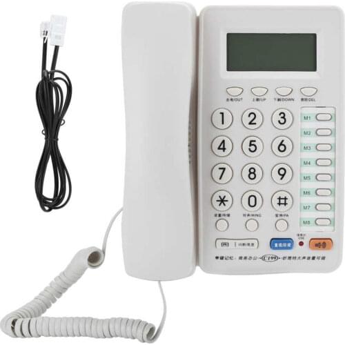 Home Landline Phone Wired Telephone Desk Corded Phone for Home Office Hotel Restaurant Home Business Landline