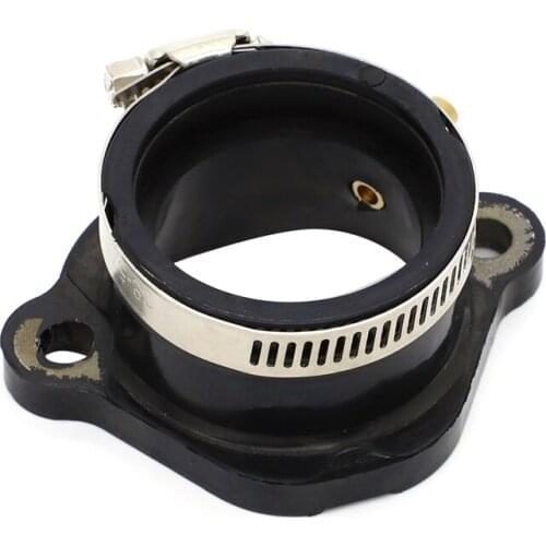 Rubber Flange with Clamp Carburetor Intake Manifold 420267270 for Bombardier Can-Am Traxter Max 500 650 2002 2003 2004 2005