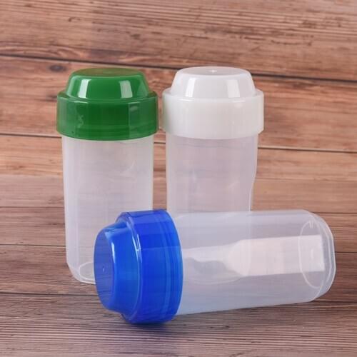 1PC Protein Shaker Mixer Bottle Sports Fitness Gym Multifunction 200ML