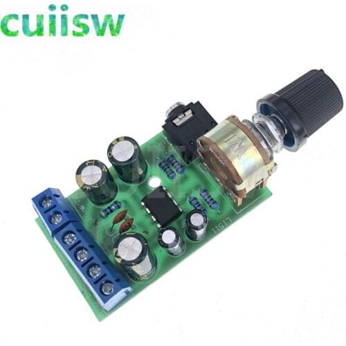 TDA2822M 2.0 Stereo Audio Amplifier Board Dual Channel AMP AUX Amplifier Board Module Volume Control Switch DC 1.8-12V for Home