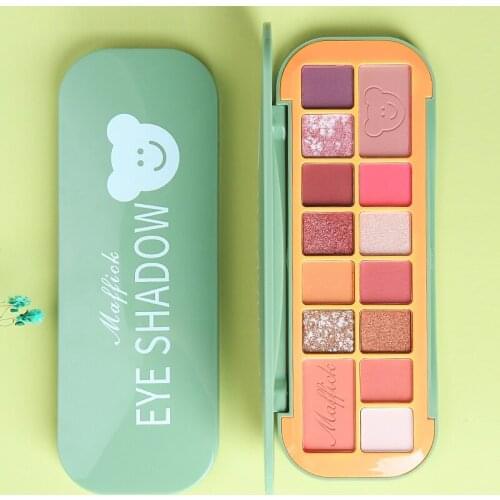 14 colors Eyeshadow Matte Daily Makeup Easy To Color Without Flying Eye Shadow Waterproof Makeup Cosmetic TSLM1