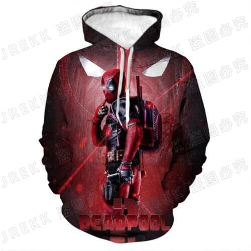 Funny Deadpool 3D Print Hoodies Cool Men Women Children Pullover Long Sleeve Boy Girl Kids Sweatshirts Coat Streetwear Clothing