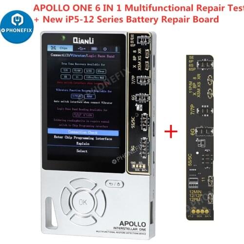 Qianli Apollo 6 in 1 Multifunctional Restore Detection Device for iphone 7-11Pro Max True Tone Battery Headset Baseband Repair