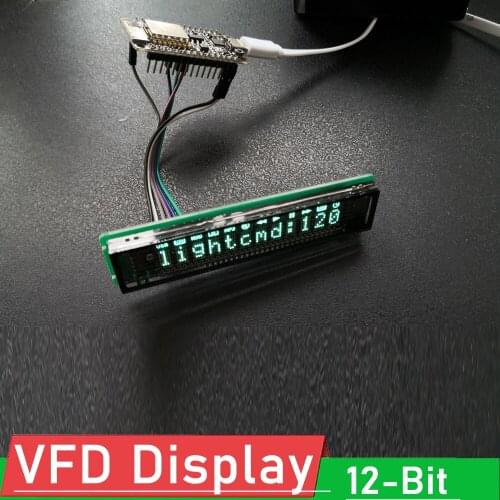 VFD display screen 12-bit dot matrix digital Display screen Module W font library Fluorescent Display screen SPI interface