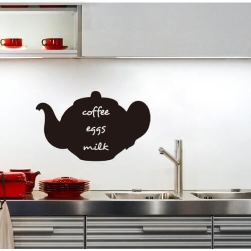 Sticker-slate-great-teapot Vinyl Wall Art Decal Kitchen Home Decor Poster Cuisine Pattern House Decoration Wallpaper 29cm x 48cm