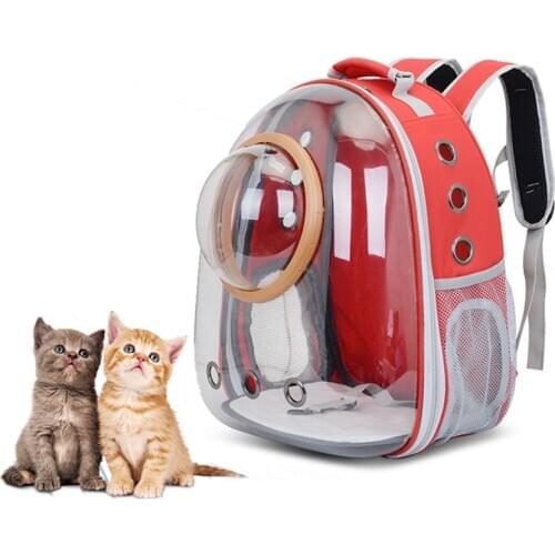 Cat Carrier Bags Breathable Portable Transparent Space Pet Backpack For Cats Puppy Outdoor Travel Pets Bag Carrying Supplies
