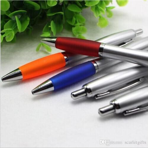 Factory Transparent rubber grip plastic promotional pen can add client logo cheap price branded ball pen nice design ballpoint 1
