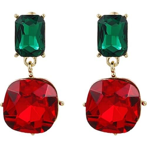 ZHINI New Simple Colorful Crystal Water Drop Earrings for Women 2021 Fashion Rhinestone Statement Earring Jewelry Bijoux