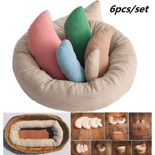 6pcs/set Newborn Photography Props Newborn Pillow Baby Posing Pillow cushion for Baby Photography Shoot