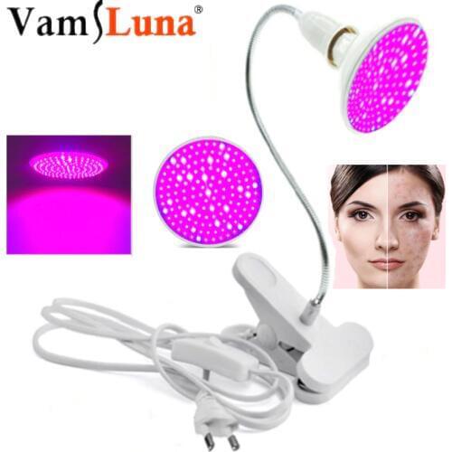 7W Beauty Lamp Light Blue Red Conduit Facial Mask Photon Therapy Light