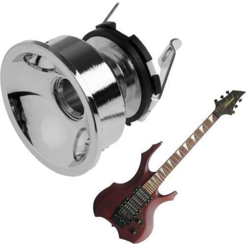 Guitar Accessories Electric Guitar Chrome Socket Output Jack Plate Holder Screws For 6.35mm Plug