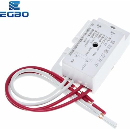 New 220V AC 50Hz Auto Infrared Sensor Switch PIR Microwave Radar Body Motion Sensor Module Adjustable For Time Distance Range