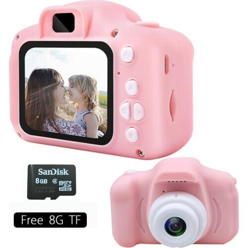 Mini Cartoon Cute Childrens Digital Camera HD 13 Million Pixels 2.0 Inch HD Screen Rechargeable Childrens Birthday Gift