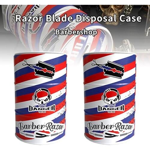 Blade Dispenser Case Razor Blade Disposal Case Barber Shop Storage Bank Container For Used Razor Blades