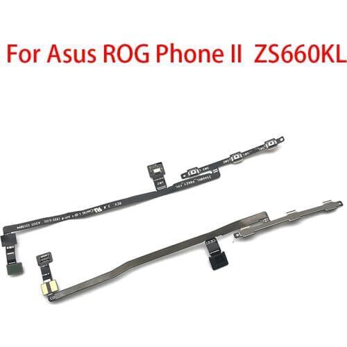 2Pcs/lot Power Switch On/Off Button Volume Key Button Flex Cable For ASUS ROG Phone II ZS660KL 2019