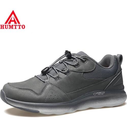 HUMTTO Hiking Shoes for MenOutdoor Leather Waterproof Walking Climbing Sneakers Mens Breathable Sport Mountain Trekking Boots