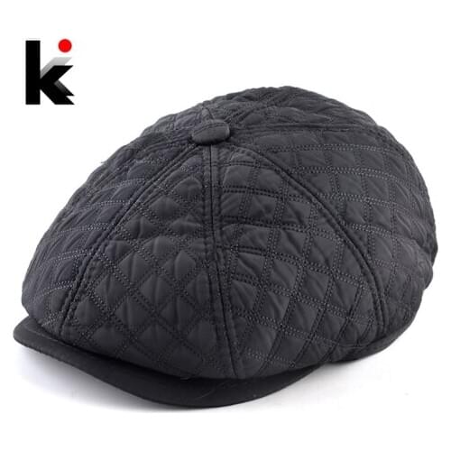 Unisex Peaked Cap Women Solid Color Beret Hat For Men Autumn Winter Black Newsboy Caps Vintage Artist Boina Fashion Flat Berets