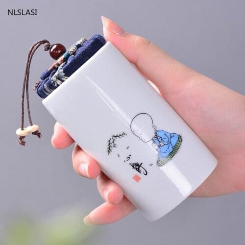 Ceramics Tea Jar oolong Tieguanyin containers travel tea bag storage box Portable Sealed Porcelain tea caddy Coffee Canister