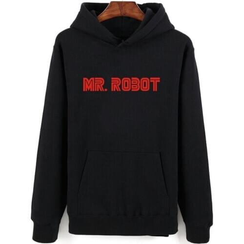 Hot Sale Mr Robot Hoodies Harajuku Retro Letter Print Hoodies Men Women Hoodies Vogue Trend Sweatshirts Autumn Male Pullovers