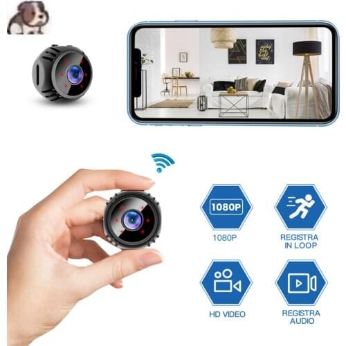 Mini camera for home surveillance1080pwi-fi 2021 small wireless baby monitoring surveillance real-time camera with cell phone