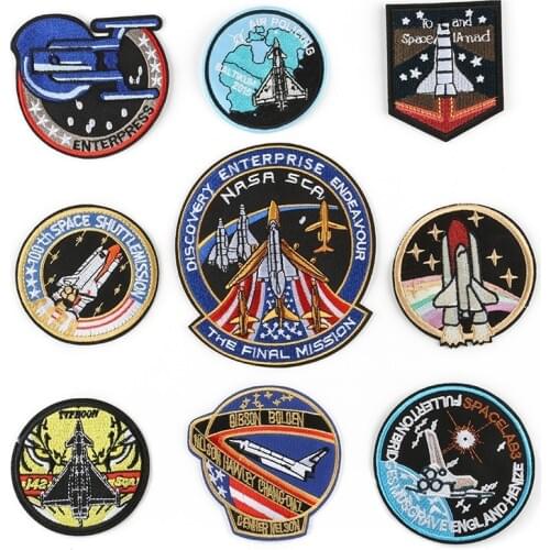 Fashion Boutique Embroidery Cloth Stickers High-end Clothing Accessories Cap Badge Aviation Astronaut Pattern Patch