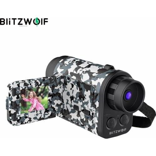 BlitzWolf BW-KC3 Monocular Telescope Camera 60X Zoom 1500m Telescope Vision Remote Audio Input Video Recording Photo Shooting