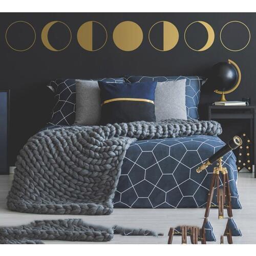 Moon Phases Wall Decal - Moon Phases, Moon Decor, Wall Decor, Minimalist Decor, Gift for Her, Astronomy Gift, Moon Gift,A13-025