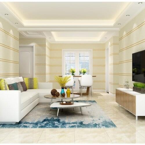 Beibehang wallpaper Simple European 3d concave embossed deerskin wallpaper stripes Bedroom living room TV background wall paper