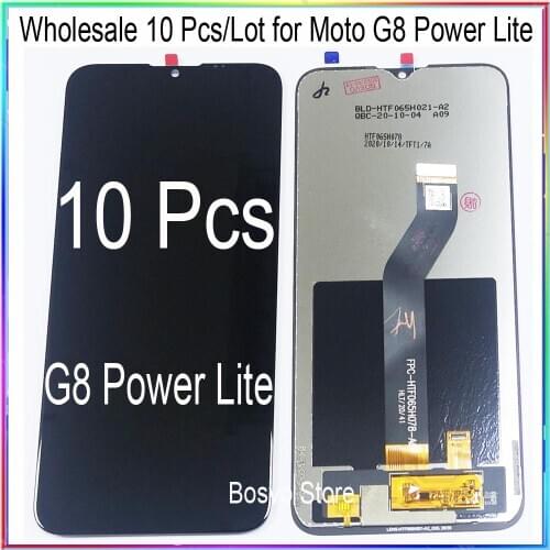 WholeSale 10 Pcs/lot for Moto G8 Power lite LCD Screen Display with Touch Digitizer Assembly XT-2041-1