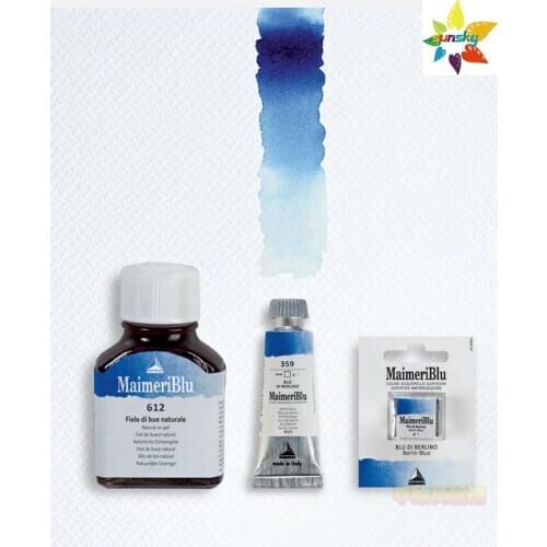 Original MaimeriBlu Artists Watercolor pigment water soluble Arabic gum single pigment 12ml single tube color self selected