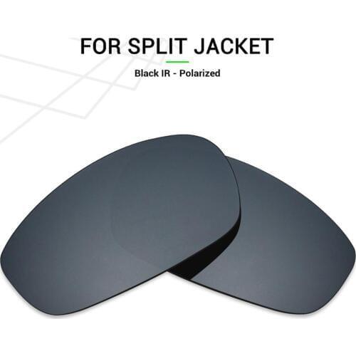 Mryok POLARIZED Replacement Lenses for Oakley Split Jacket Sunglasses Black IR