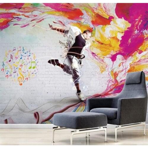 Wellyu Custom wallpaper murals fashion home decoration vitality nostalgic dancing youth background wallpaper papel de parede
