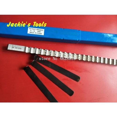 18mm E Push-Type Keyway Broach Metric Sized HSS Broach Cutting Tool knife with Shim for CNC Machine