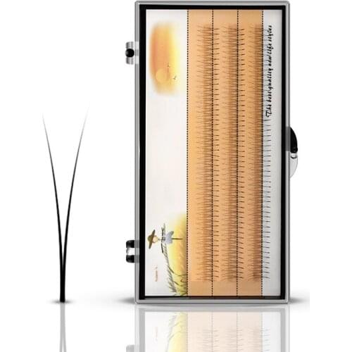 Natural Soft Big Capacity 2D Eyelash Extensions 0.07mm Thickness True Mink Grafting Eyelashes Eyelash Extension Supplies